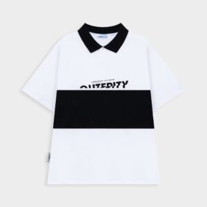 POLO CROSS - ITALICS / WHITE - BLACK COLOR